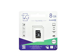 Карта памяти microSDHC TG (UHS-1) 8GBSD class 10 (без адаптром) (Гарантия 3года)