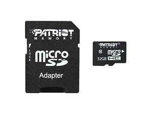 Карта памяти microSDHC (UHS-1) Patriot LX Series 32Gb class 10 (adapter SD) yL.