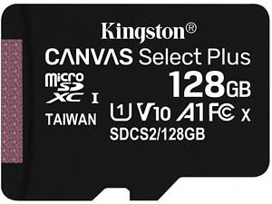 Карта памяти microSDXC (UHS-1) Kingston Canvas Select Plus 128Gb 10 А1 (R-100MB/s) (adapter SD) yL.