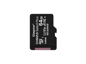 Карта пам'яті microSDXC (UHS-1) Kingston Canvas Select Plus 64Gb class 10 А1 (R-100MB/s) yL.