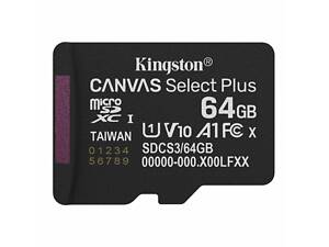 Карта пам'яті microSDXC (UHS-1) Kingston Canvas Select Plus Gen3 64Gb class 10 А1 (R-100MB/s) yL.