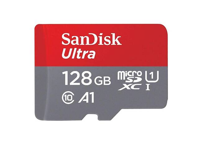 Карта памяти microSDXC (UHS-1) SanDisk Ultra 128Gb class 10 A1 (100Mb/s) yL. - Фото 1