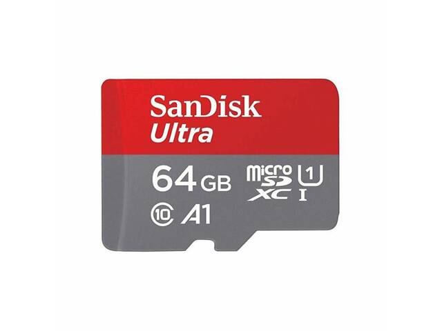 Карта памяти microSDXC (UHS-1) SanDisk Ultra 64Gb class 10 A1 (140Mb/s) (adapter SD) yL. - Фото 4
