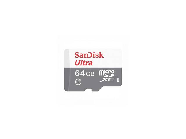 Карта памяти microSDXC (UHS-1) SanDisk Ultra 64Gb class 10 A1 (100Mb/s) (adapter SD) yL. - Фото 3