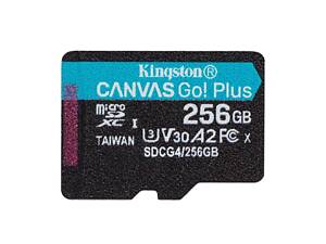 Карта пам'яті microSDXC (UHS-1 U3) Kingston Canvas Go! Plus 256Gb class 10 A2 V30 (R200MB/s, W-160MB/s) yL.