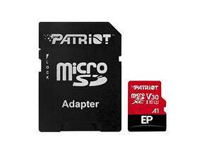 Карта памяти microSDXC (UHS-1 U3) Patriot EP Series 1Тb class 10 V30 (R-100MB/s, W-80MB/s) (adapter SD) yL.