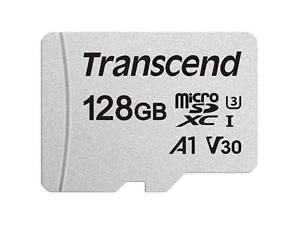 Карта памяти Transcend 128GB microSDXC C10 UHS-I R95/W45MB/s + SD адаптер (TS128GUSD300S-A)