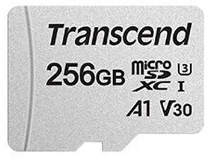 Карта памяти Transcend 256GB microSDXC C10 UHS-I R95/W45MB/s + SD адаптер (TS256GUSD300S-A)