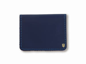 Картхолдер для карток з маленьким гербом (синій)