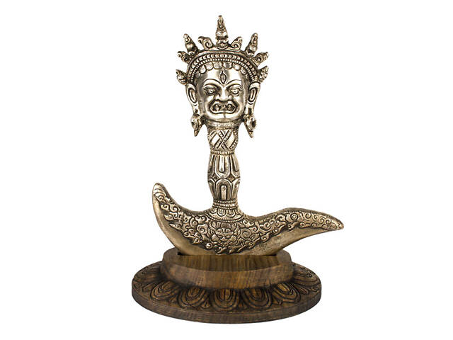 Картика HandiCraft тиб. Дригуг + подставка Бронза с серебрением 23 см (26354) - Фото 1