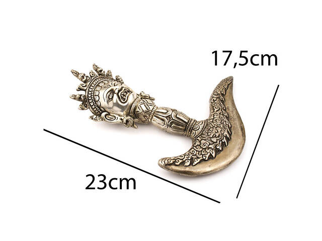 Картика HandiCraft тиб. Дригуг + подставка Бронза с серебрением 23 см (26354) - Фото 5