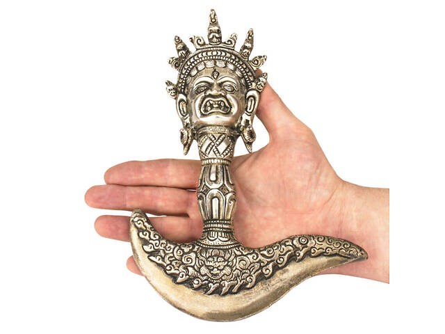 Картика HandiCraft тиб. Дригуг + подставка Бронза с серебрением 23 см (26354) - Фото 6