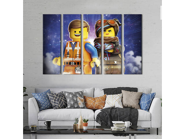 Картина на холсте KIL Art Протагонисты Lego Movie 2: The Second Part 87x50 см (1515-51)