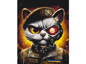 Картина по номерам 'Котик ВСУ' © Марианна Пащук Brushme BS53419 40х50 см