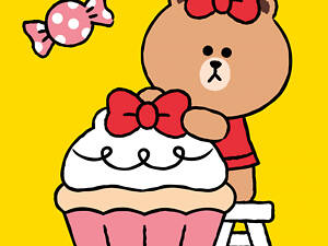 Картина по номерам Santi Лайн Френдс Чоко и сладкий мафин 955036 25х25 см