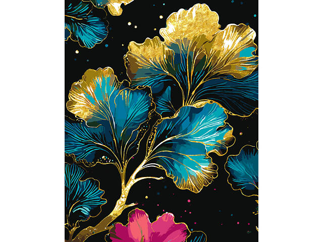 Картина по номерам Santi Золотые лепестки 40х50 см Разноцветный (955284) - Фото 1