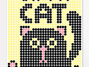 Картина по номерам стикерами в тубусе Умняшка Кот 1200 стикеров 1807 33х48 см Разноцветный