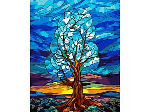Картина за номерами (Вік 10+) Дерево змін проективна розміром 40х50 см Strateg AH1084