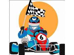 Картина за номерами (Вік 10+) Картинг розміром 30х30 см без лаку Strateg ES-0844