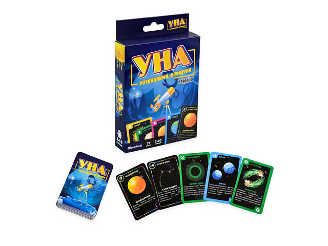 Карточная игра УНА космическая 30448 игральные карты 108 штук - Фото 2