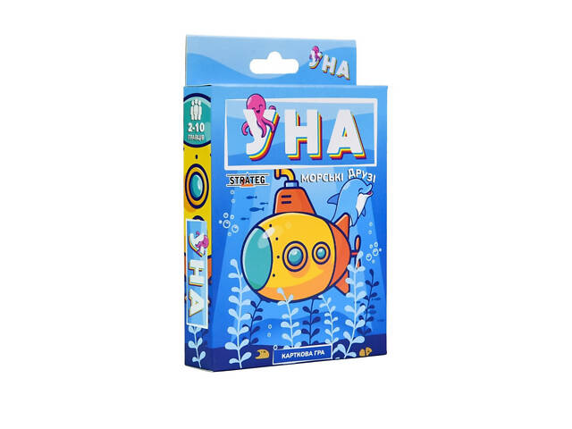 Карточная игра 'УНА морские друзья' 30449 на украинском языке 108 карточек - Фото NaN