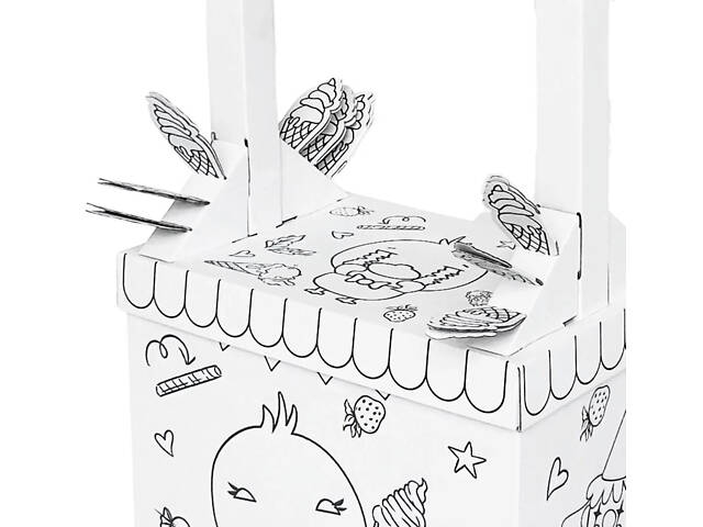 Картонний ігровий Маркет з морозивом розмальовка для дітей YX6768-15 - Фото 4