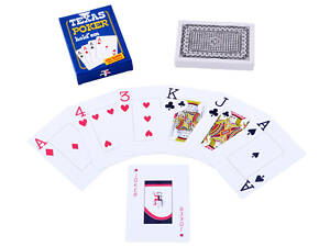 Карты игральные покерные пластиковые Texas Poker Black 54 карты