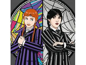 Картина за номерами з алмазною мозаїкою Santi Wednesday and Agnes 954947 40х40 см