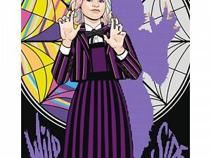 Картина за номерами з алмазною мозаїкою Santi Wednesday Two sides of Enid Sinclair 954975 40х50 см