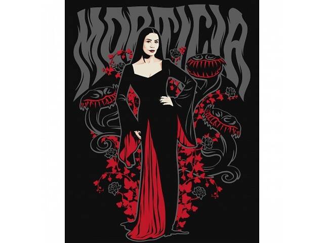 Картина по номерам Santi Wednesday Morticia Addams 954423 40х50 см - Фото 1