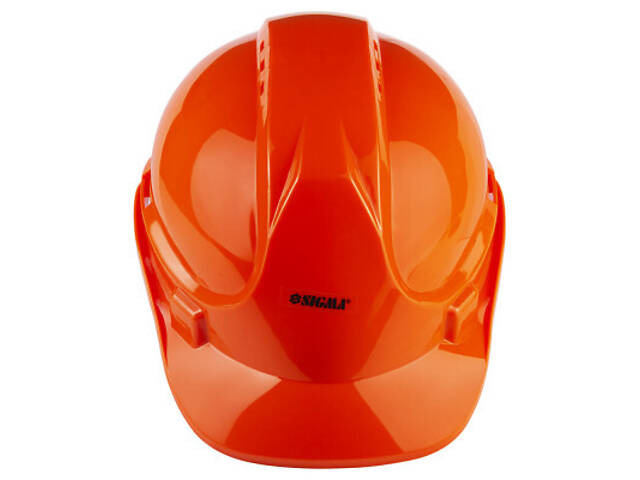 Каска захисна Sigma 8 точок кріплення (помаранчева) (9414531) - Фото 1