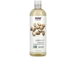 Касторовое масло, Castor Oil, Now Foods, Solution Oils, 473 мл.