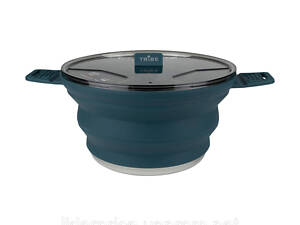 Каструля Tribe Collapsible Pot 2,5 л силіконова T-FF-0025, ocean, Оригінал!