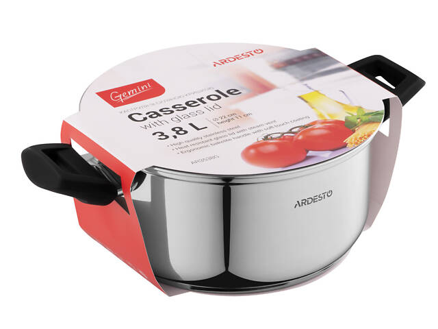 Каструля Ardesto Gemini AR-1926-BС 22 см 3.8 л - Фото 4