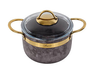 Кастрюля Brioni антипригарная 'Royal Stone Sandstone gold' 18 см, 2,5 л