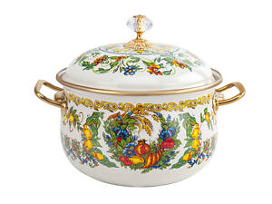 Каструля емальована 'VITALY' Elmani з кришкою, 2,1 л, 16 см