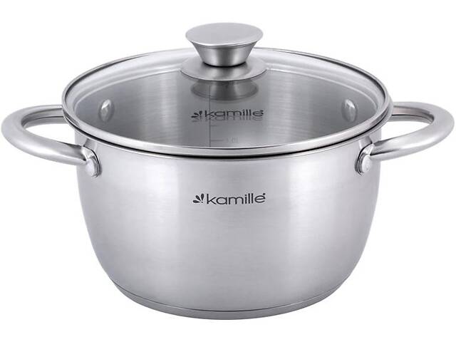 Кастрюля Gladys нержавеющая сталь с мерной шкалой 3л DP61259 Kamille