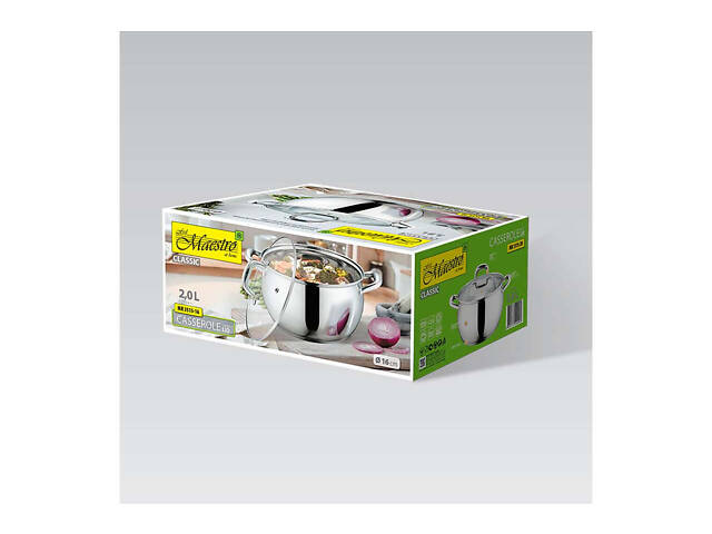 Кастрюля нержавеющая Maestro - 160 мм x 2 л - Фото 1