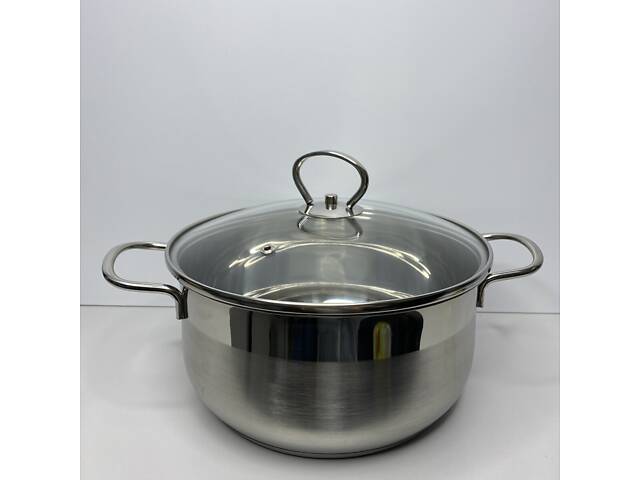 Кастрюля нержавеющая сталь 5,5 л Maestro MR-3508-24 - Фото 3