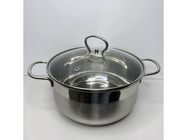 Кастрюля нержавеющая сталь 5,5 л Maestro MR-3508-24 - Фото 4