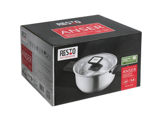 Каструля Resto Anser 24 см 5.8 л (92205) - Фото 7