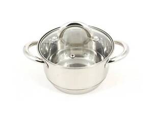 Кастрюля с крышкой A-PLUS 2158 3.6 л Хром