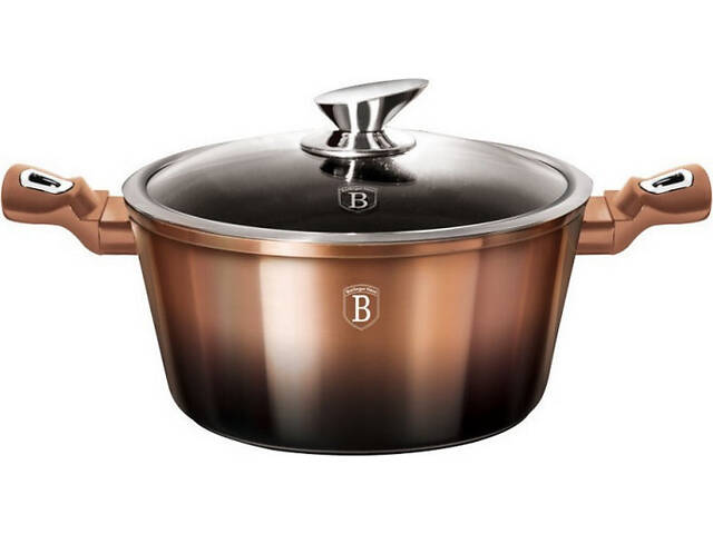 Каструля з кришкою Berlinger Haus MetalliС Line BH-6109 6,1 л 28 см - Фото 1