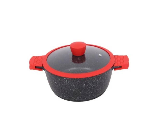 Кастрюля с крышкой Bohmann BH-7353-24-MRB 24 см 3.9 л - Фото 4