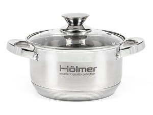 Кастрюля с крышкой Holmer CR-12560-SS 6 л 24 см