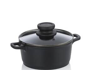 Каструля з кришкою Kela Atura 15171 24 см 3.2 л чорна