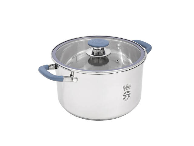 Каструля з кришкою Krauff MasterChef 26-238-088 24 см 6.1 л срібляста - Фото 1