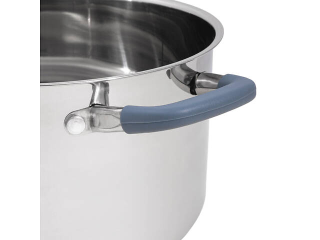 Каструля з кришкою Krauff MasterChef 26-238-088 24 см 6.1 л срібляста - Фото 6