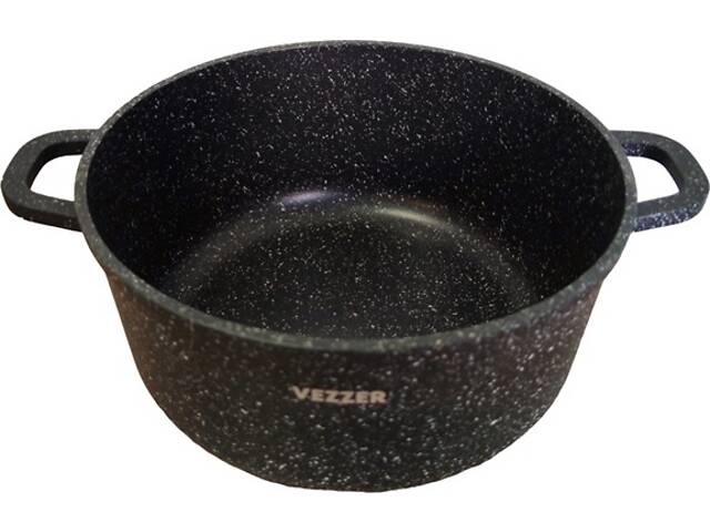 Кастрюля с крышкой Vezzer VZ8055 26 см 5.5 л черная - Фото 5