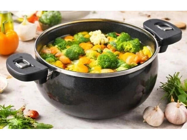 Каструля-скороварка Edenberg EB-12620 6.5 л чорна - Фото 5